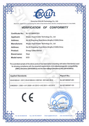 Verification of Conformity - Deye ECD